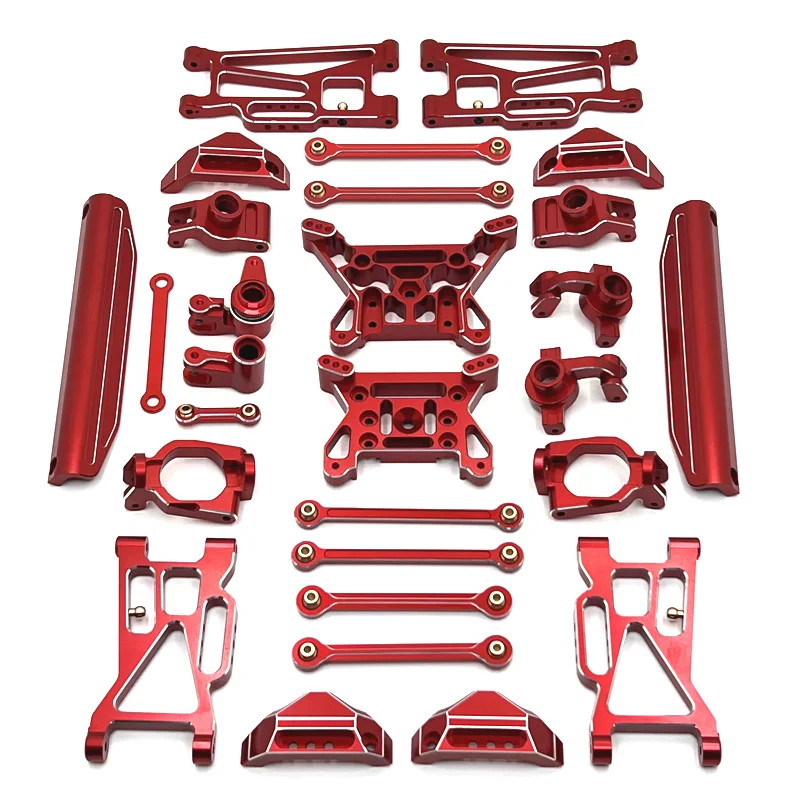 Aluminum Metal Alloy Upgrade Parts for Hyper GO MJX 1/10 10208 Small Monster RC Crawler Car Front Rear Steering Cup C Seat 2
