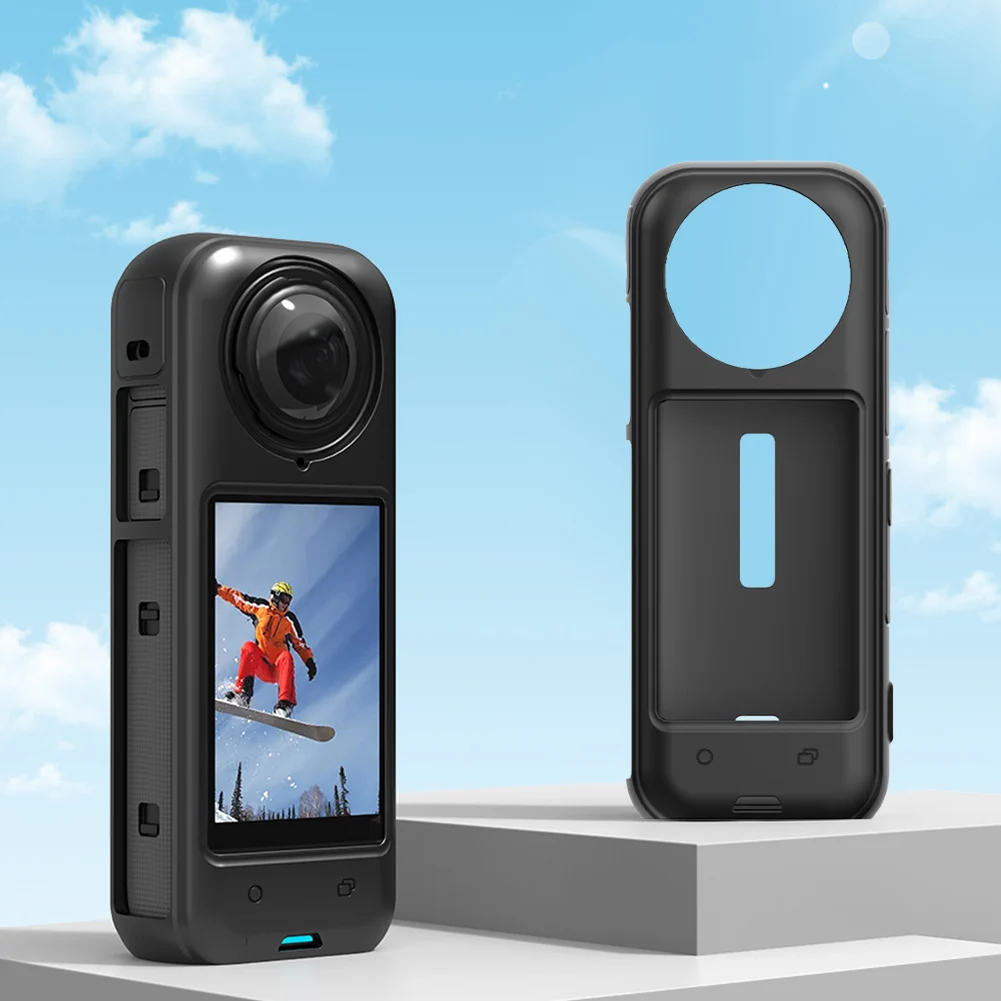 실리콘 전체 보호 커버, 낙하 방지 카메라 쉘, 스크래치 방지 소프트 커버, 슬리브 스킨, Insta360 X4 보호 액세서리