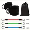 5-piece universal ankle resistance strap set with adjustable shoulder strap, used for strength training, yoga, and fitness - a m 6