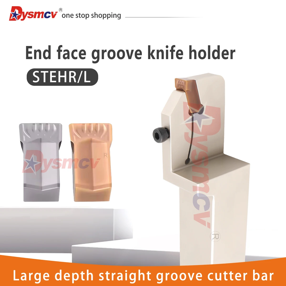 STEHR STEHL Große Tiefe Gerade Nutfräserstange CNC Endfläche Nutfräserstange DT08-R0.8 DT10-R0.8 Hartmetall-Nuteneinsätze