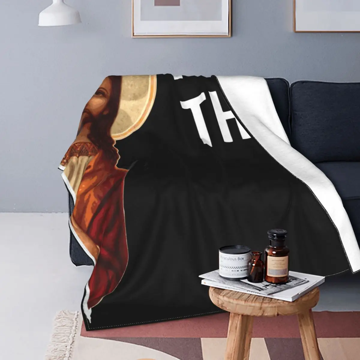 Jesus Meme ���� �ö��� ��� ���� ħ�� ����� 150*125 cm�� ���� ����ִ� ������ ��並 ���Ҵ�