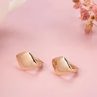 2025 Korean New Simple Geometry 14k Gold Earrings Fine Aros Mujer Oreja Earrings for Women Orecchini 14 K Gold Bizuteria Jewelry 5