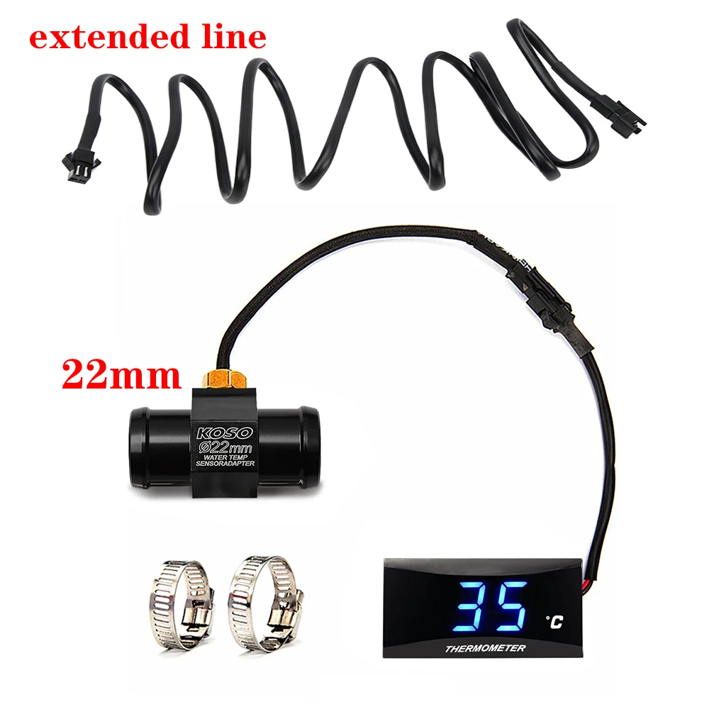 Motorrad Roter Wassertemperaturanzeiger Mini-Messgerät Universal-Thermometer für Yamaha Honda Kawasaki Suzuki Sensor Racing – Detail 19