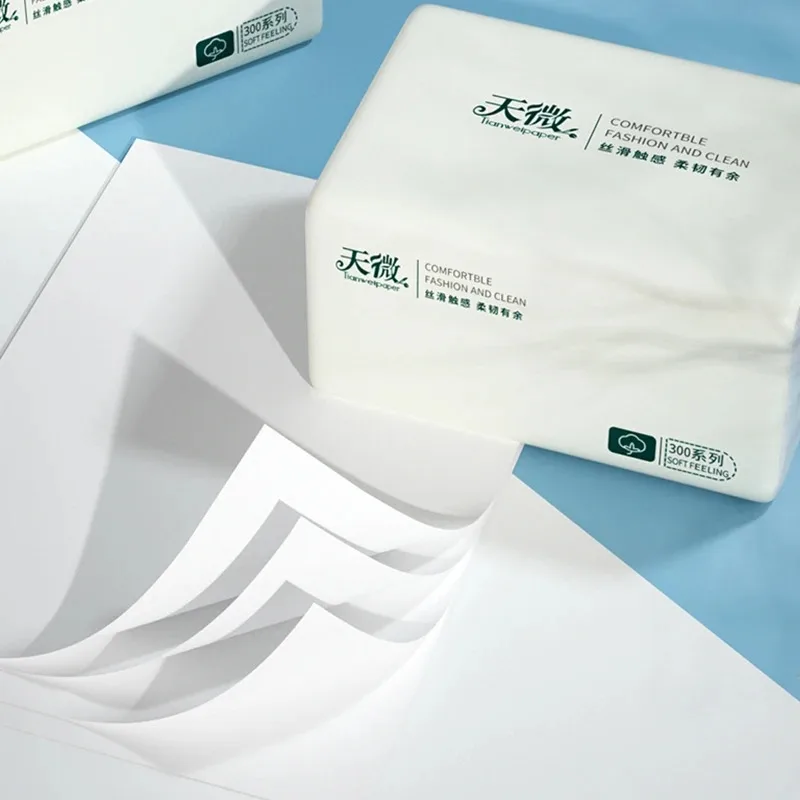 30 Packs Full Case of 200 Sheets of Toilet Paper Log Napkins Embossed Facial Tissue Paper Household Towels
