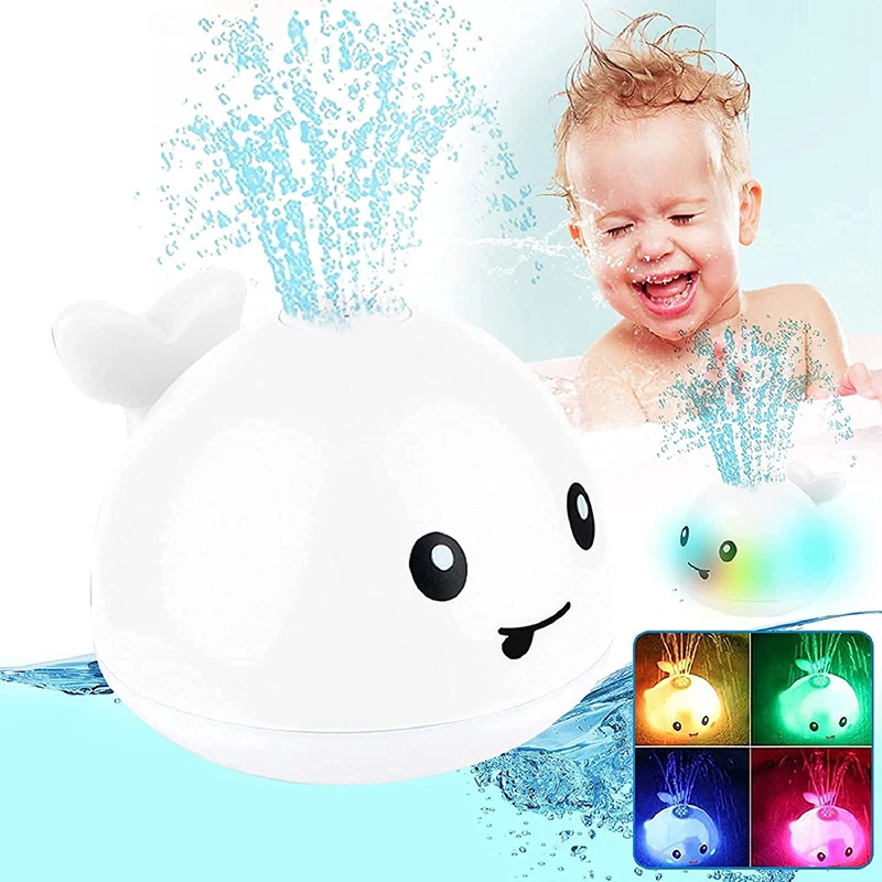 Jouets de bain pour bébé, jouets de bain lumineux rechargeables