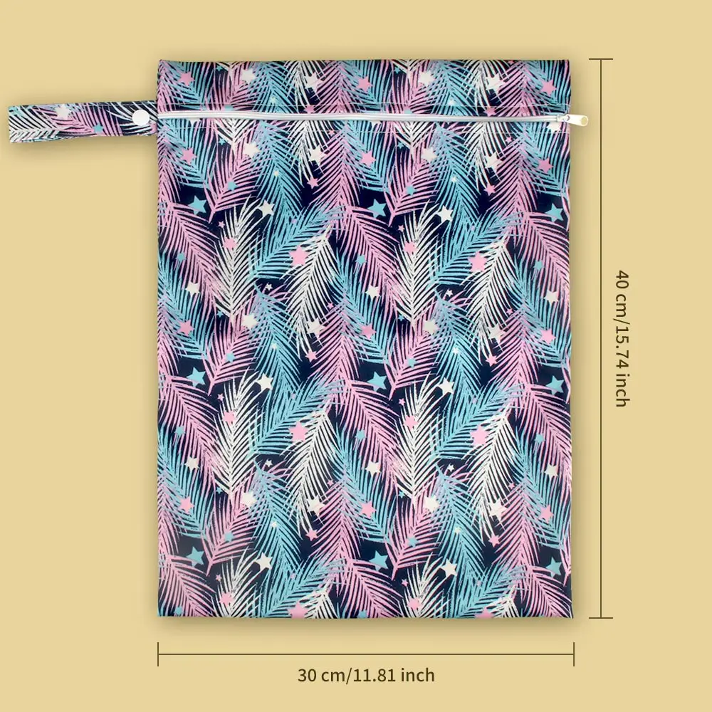 Wet Bag 30x40cm Washable Reusable Cloth Diaper Wet Nappy Bag Waterproof Diaper for Swimming Travel Baby Items Storage Pouch diaper pouch diaper bag