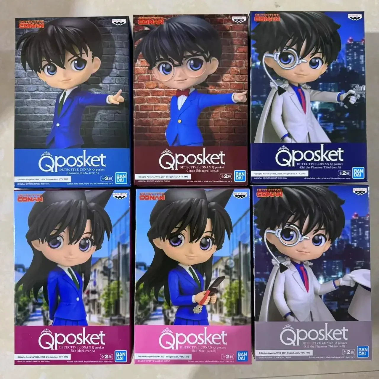 Anime Giapponese Figura Qposket Conan Edogawa Rachel Moore Jimmy Kudo Action Figure Model Toys