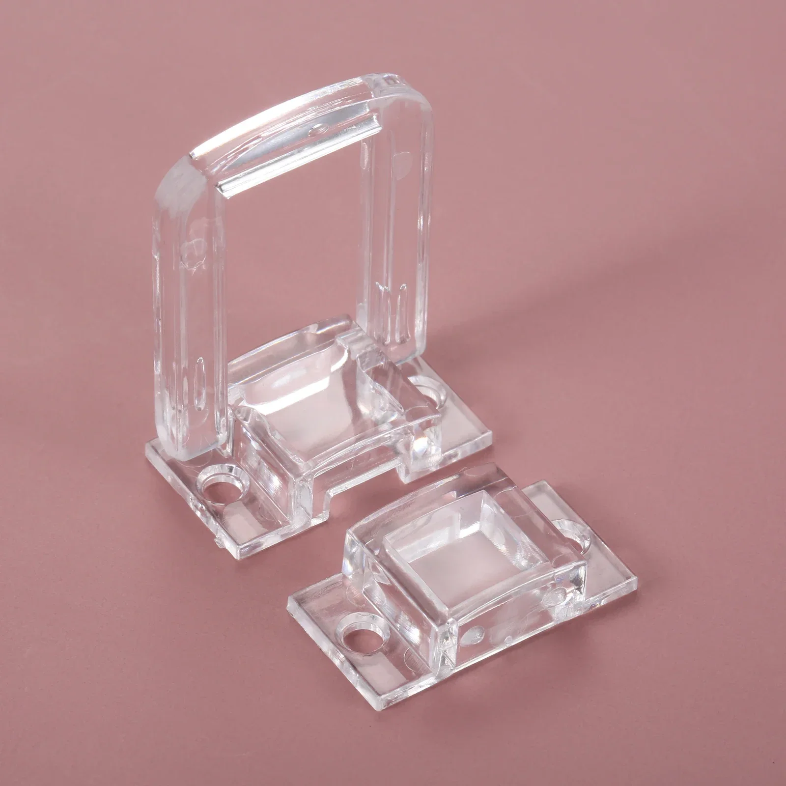 Door Lock Buckle 1pc Acrylic Hasp w/screws Clear Crystal Lock Buckle Mini Clasp Hasp Latches