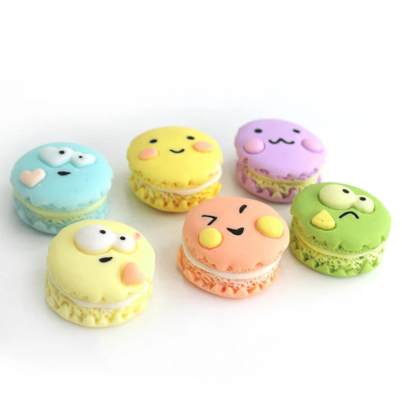 Set of Six fridge cookies magnet Macaron food model kitchen decoration magnetic sticker creative paste stereo art gift magnetic fridge magnets magnetic sticker magnetic fridge stickers