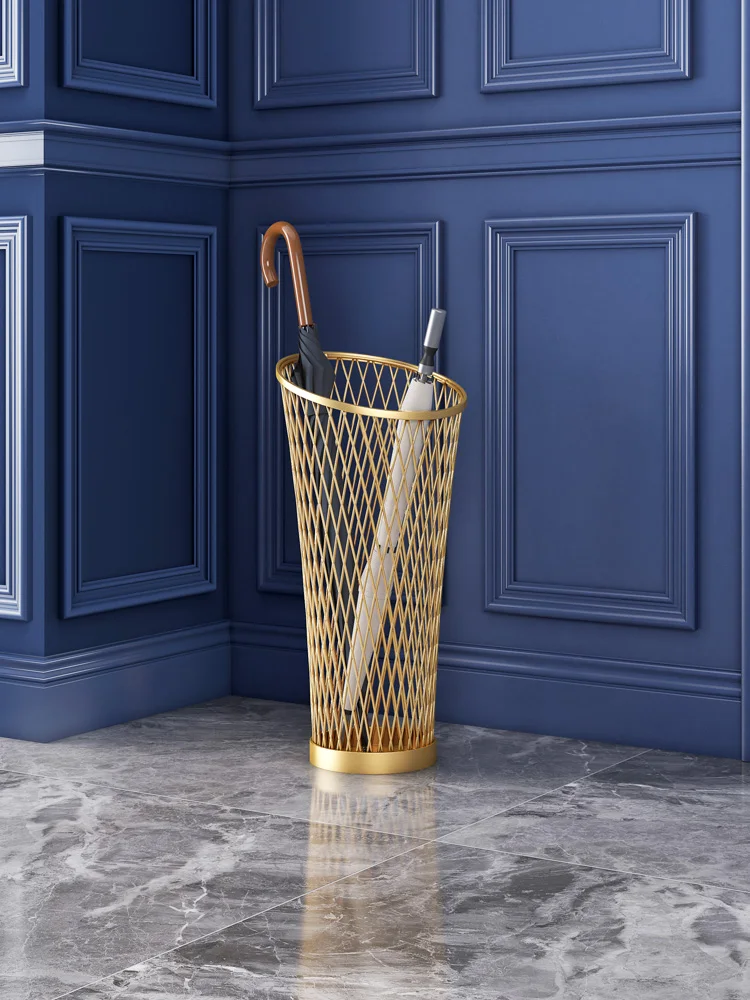 Nordic Creative Umbrella Holder Home Floor Iron Umbrella Stands Indoor Living Room Barrel Storage Tool Furniture