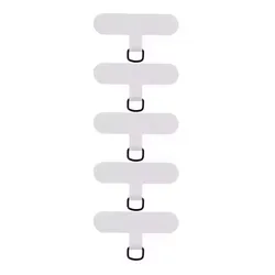 Universal Nylon Phone Tether Tab - Safety Lanyard Connector Replacement for Full - Cover Smartphone Cases (5Pcs Nylon White)