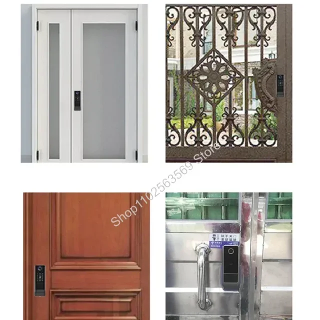 Tuya/TTlock Smart Door Lock Outdoor Waterproof Gate Lock Fingerprint Password APP IC Card NFC Remote Unlock Electronic Door Lock 5