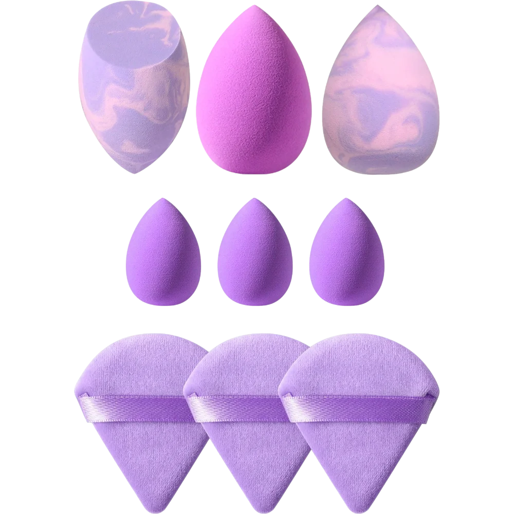 

3pcs Powder Puffs for Face Powder Triangle Makeup Puff,6 Pcs Makeup Sponge Set, Foundation Cosmetic Blending Beauty Sponge