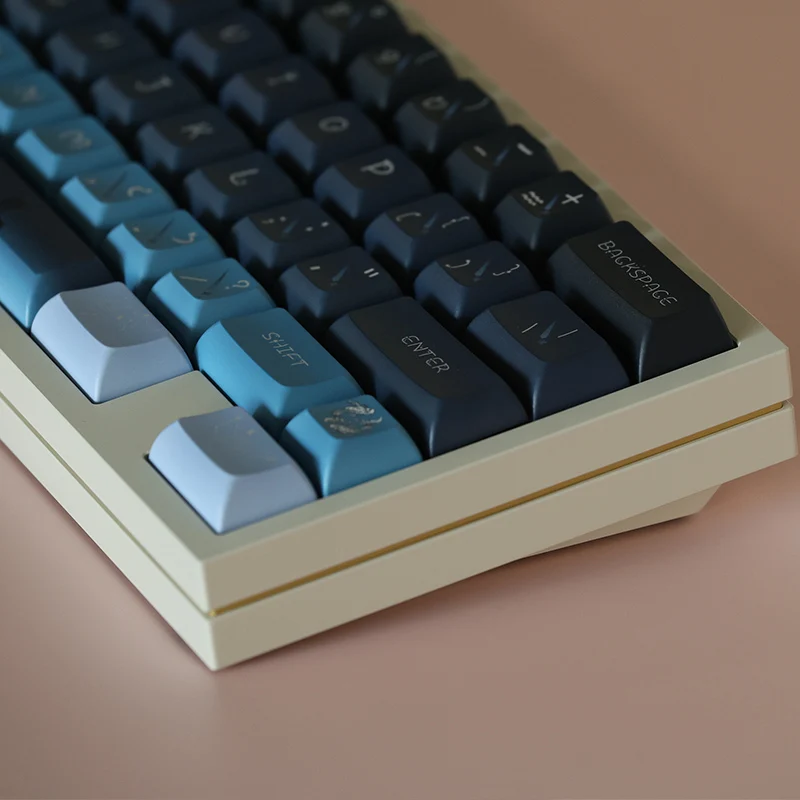 Constelação Gradiente Keycaps Teclado Mecânico Iso Digite Chaves Perfil Pbt 5-side Dye Sublimação 143 Chaves - Imagem 2