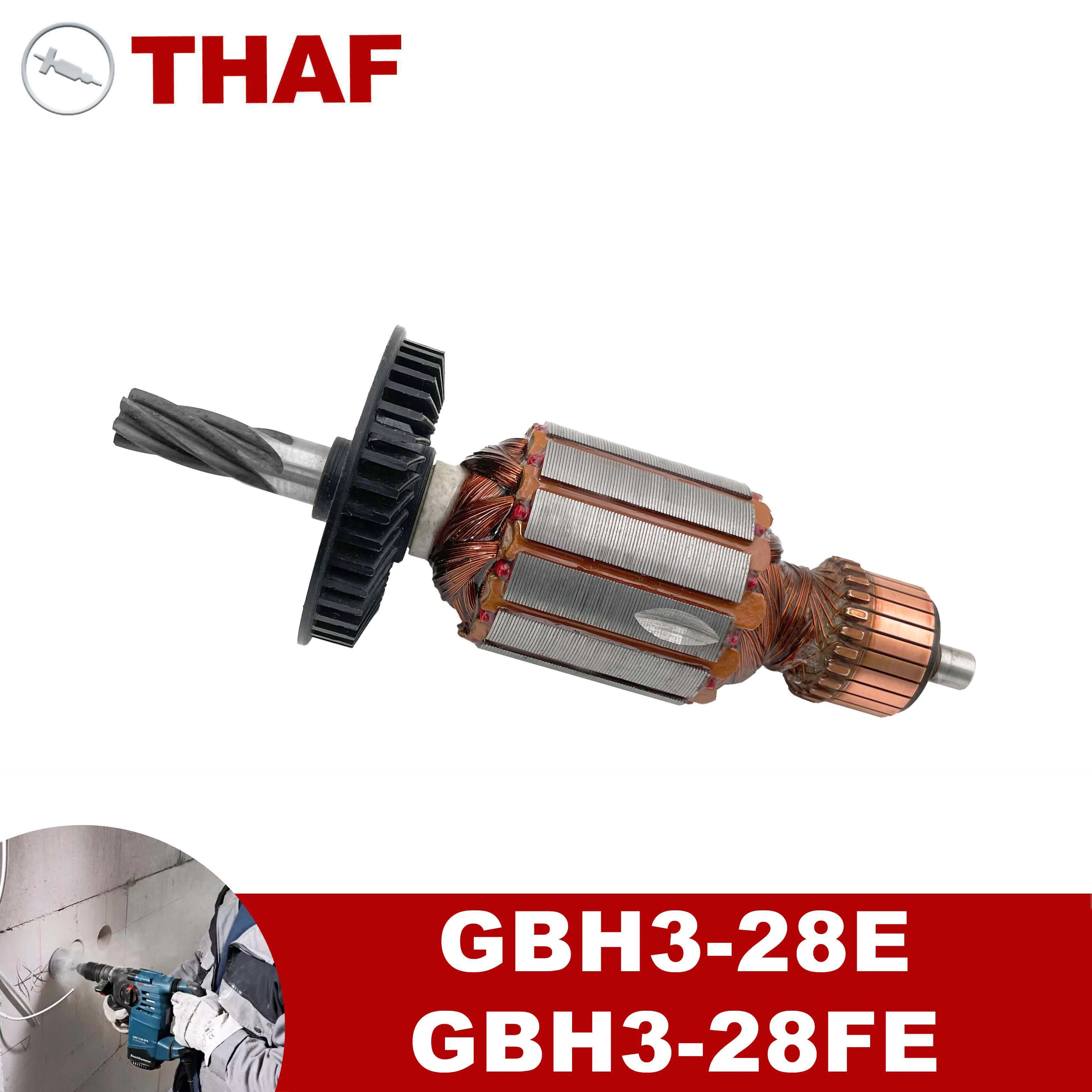 

AC220V-240V Якорь ротор замена для BOSCH Перфоратор GBH3-28E GBH3-28FE GBH 3-28 E GBH 3-28 FE