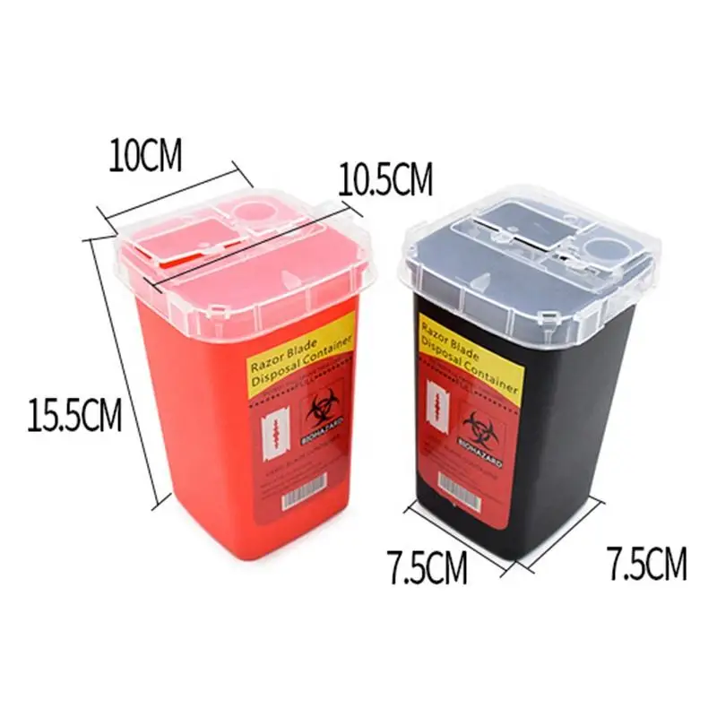 Professional Salon Waste Storage Box - Hairdressing & Eyebrow Trimmer Disposal Container