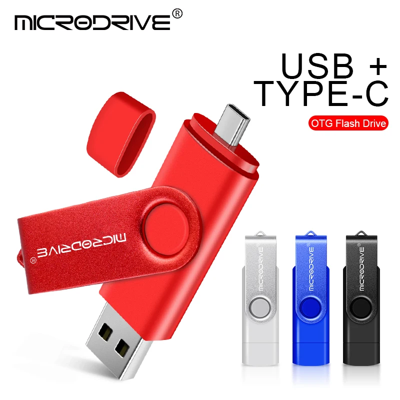 New Usb 2.0 type c OTG USB flash drive 32GB 64GB 128GB 256GB Pendrive High speed pen drive for SmartPhone/Tablet/PC