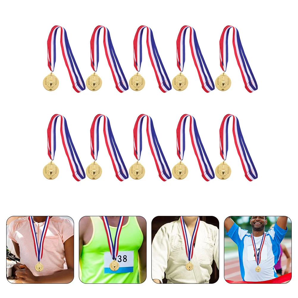 

Medals Gold Kids Winner Medal Soccer Toys Award Sports Silver Bronze Plastic Awards Trophy Mini Trophies Competitions Games