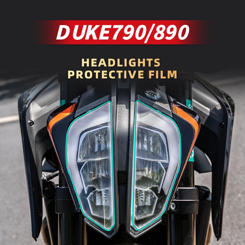 For KTM DUKE790 890 Motorcycle Lamp Film Bike Accessories Headlight And Taillight Waterproof Transparent Protective Film