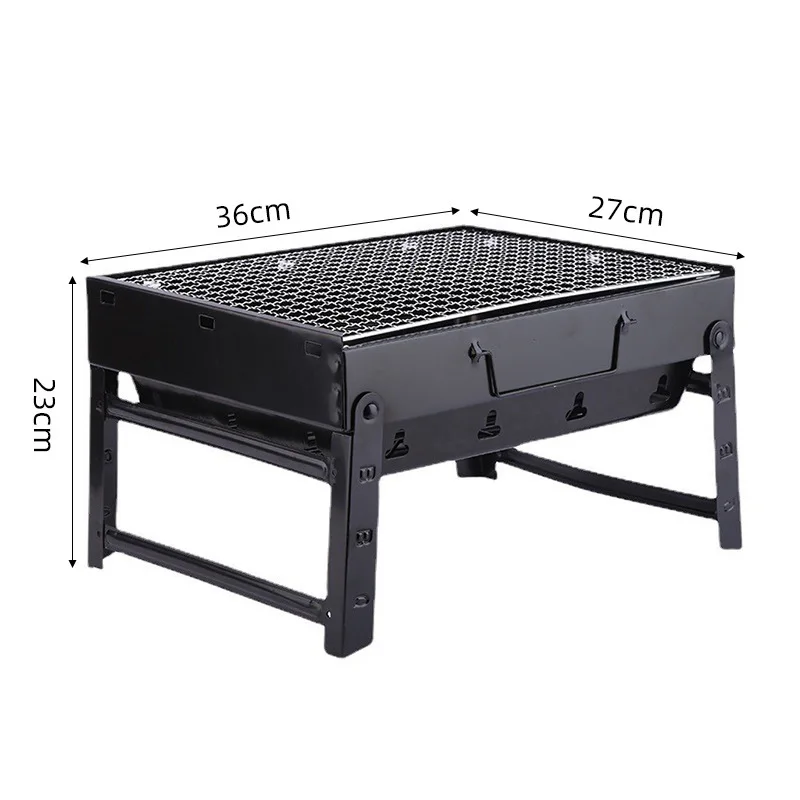 Solid color metal grill chrome plating treatment furnace body electrophoresis process portable and foldable barbecue oven barbecue grill barbecue stove barbecue charcoal stove barbecue electric stove