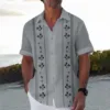 Simple Fashion Men's Shirt 3d Print Short Sleeved Shirts For Men Hawaiian Shirts Beach Casual Male Clothing 2024 New Lapel Shirt 6