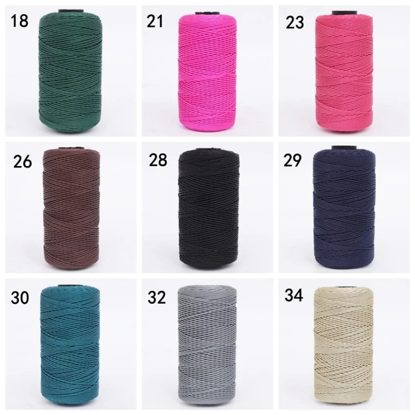 New 3-strand Polypropylene Ice Silk Thread DIY Hand Knitting Bag Hat Shoes Yarn Summer Crochet Thread  뜨개실