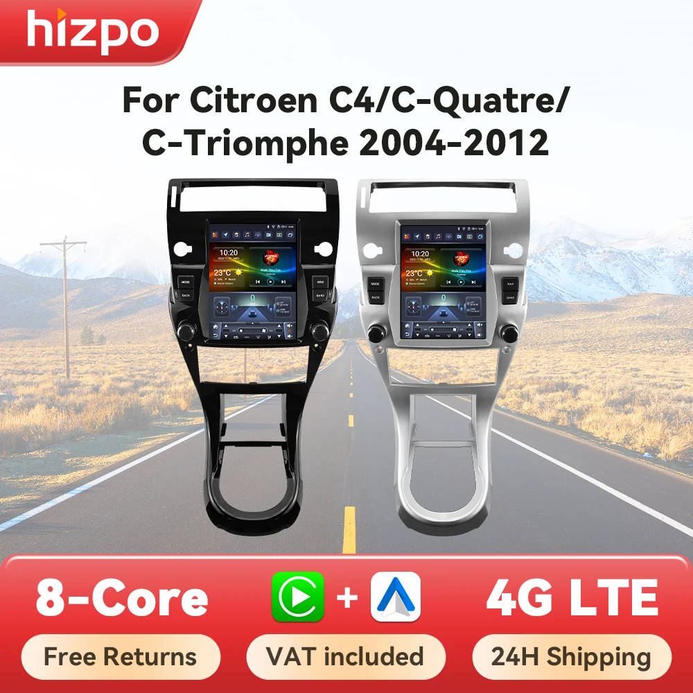 Hizpo 9,7 "Für Tesla Stil Auto Radio Für für Citroen C4 C-Triomphe C- Quatre 2004-2012 Carplay Android Auto Elektronische Geräte