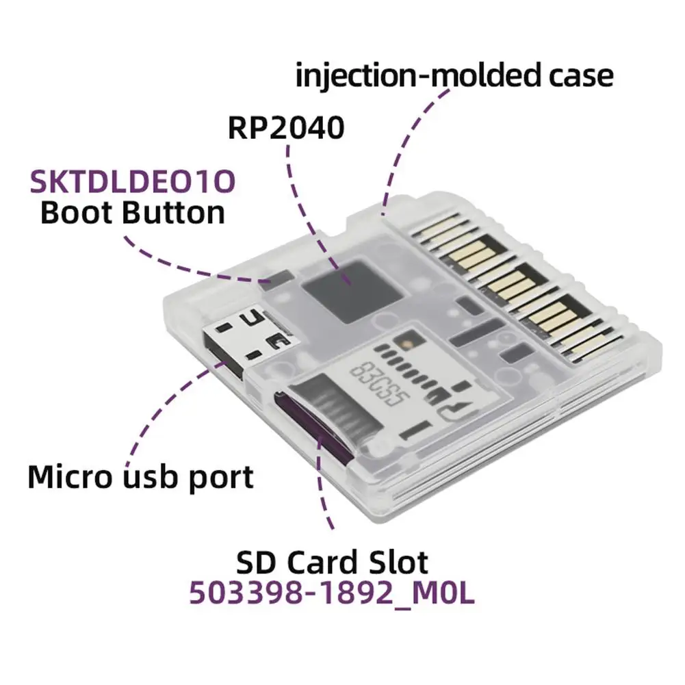 RP2040 메인보드가 장착된 DS 플래시 카트, 고속 6MB/s, 저전력 소비, NDS, NDSL, DSi, 3DS 모든 콘솔 버전 호환