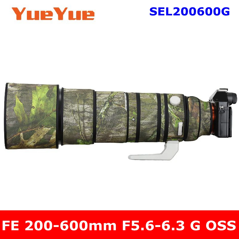 Sony 200 600 FE G OSS f5.6-6.3 Camo Neoprene lens protection Premium ranges