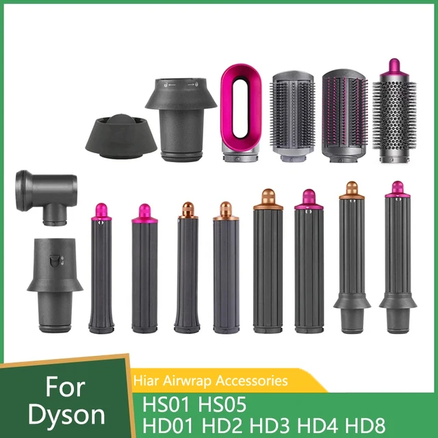 For Dyson Airwrap HS01 HS05 HD01 Nozzle Flyaway Hair Curler Replace Parts Dryer Curling Stick Styling Tools Adapter Converter
