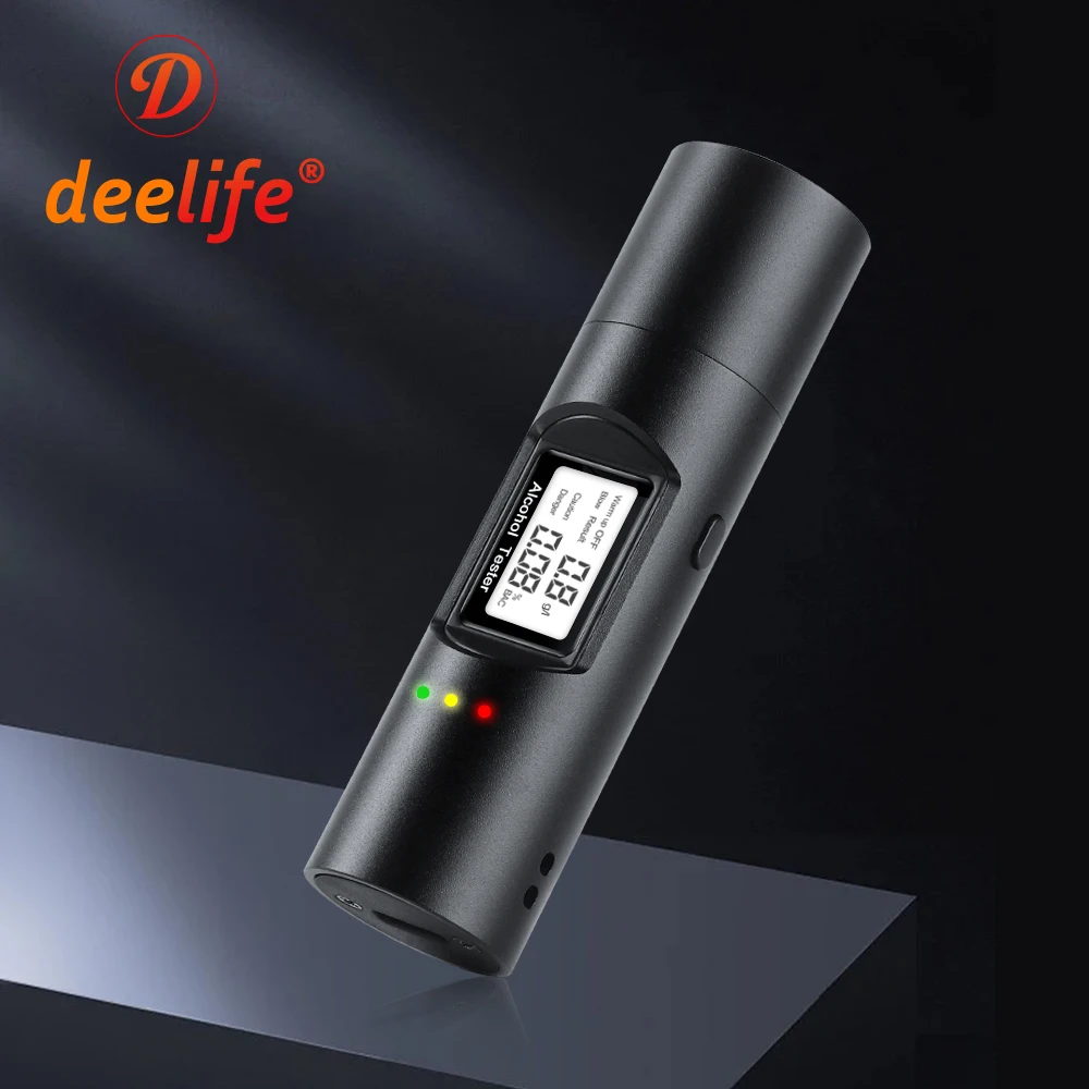 Deelife Alcohol Tester Digital Breathalyzer Accurate Professional Breathalyser Meter Electronic Alcoholimeter Test alcohol tester breath alcohol tester