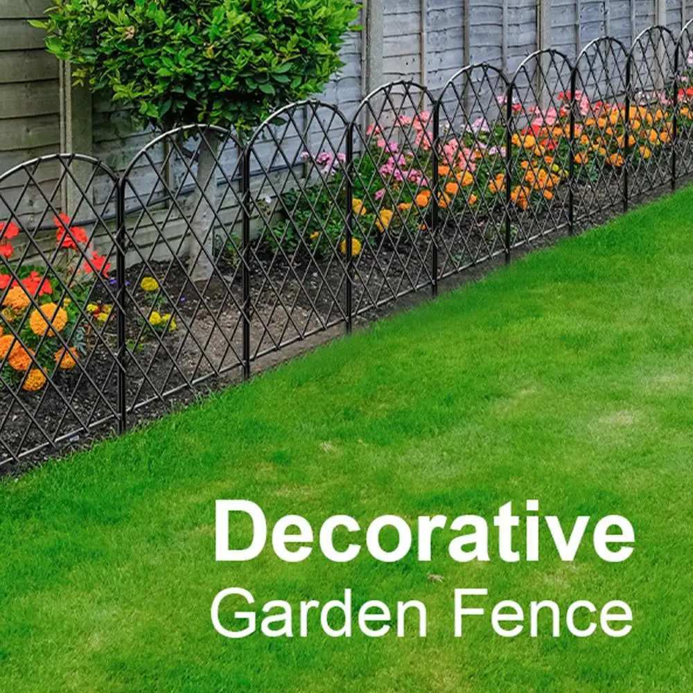 Description Picture 4 of itemDog Fence Outdoor For Yard Metal Garden Fence 10X Heavy-Duty Wire Mesh Gate For Privacy Trellis Flower Bed Self-Standing