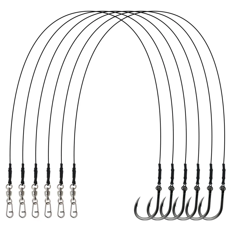 전문 바다 낚시 대물용 스테인리스 스틸 훅 샤크 리그 400lb 야외 낚시 참치 마린