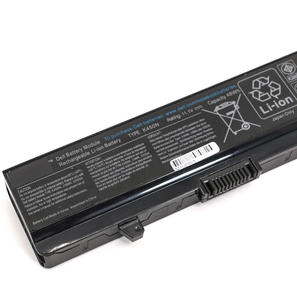 Nova Bateria do Laptop Gw252 Gw240 Gp952 Pp42l Pp29l Pp41l K450n D608h Ru583 para Dell Inspiron 1525 1526 1545 1546 1750 11.1v 48wh - Imagem 2
