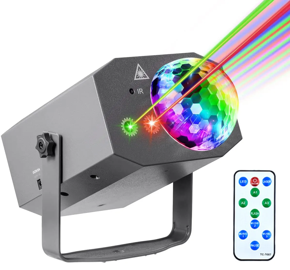 Tanie Światło laserowe Disco kula dyskotekowa czerwony zielony niebieski lampa projektora sklep