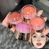 Creamy Purple Blush Stick Soft Face Blusher Cream Korean Make Up Peach Pink Cheek Tint Brightening Contouring Shadow Cosmetics 1