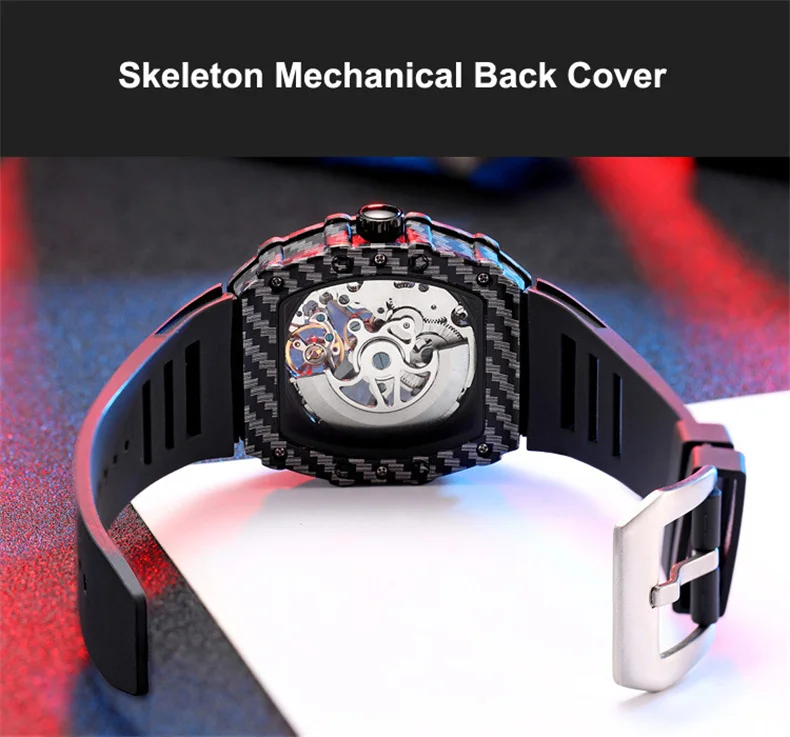 Männer Skelett Automatik Mechanische Tourbillon Skelett Vintage Tonneau Zifferblatt Herren es Top Luxus_voghion.com