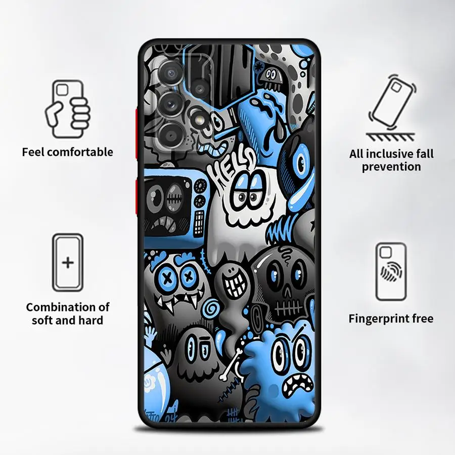 Graffiti Black Phone Case Cover