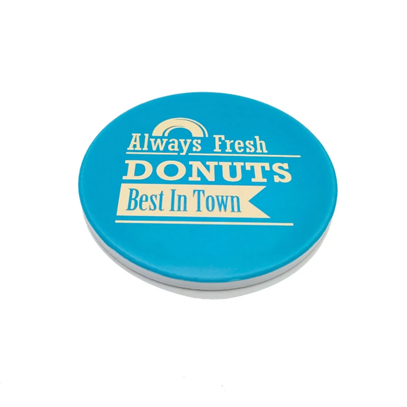 

Free shipping 4pcs 100mm Round Shape Sublimation Ceramic Coaster Blanks with Cork for Heat Press