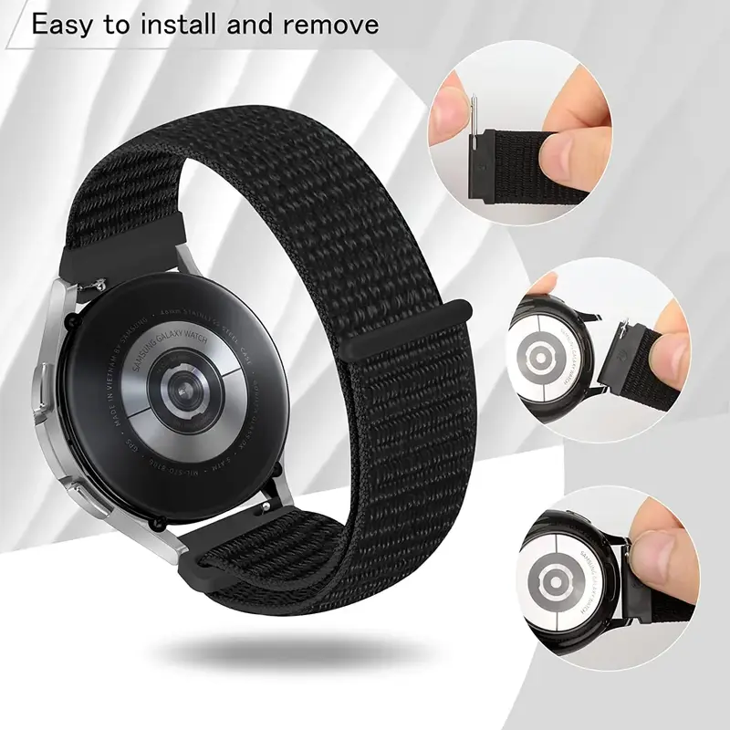 20mm 22mm Nylon Loop Strap For Garmin Forerunner 55 165 265 965 255 Active 5/Vivomove Trend/Vivoactive 5/Venu 3/2 Bracelet Belt - Image 5