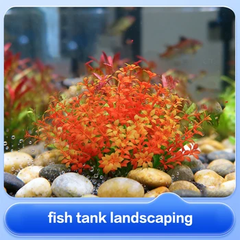 Simulation Artificial Plants Fish Tank Decor Water Weeds Ornament Aquarium Plastic Fish Tank Grass Plant Underwater Viewing