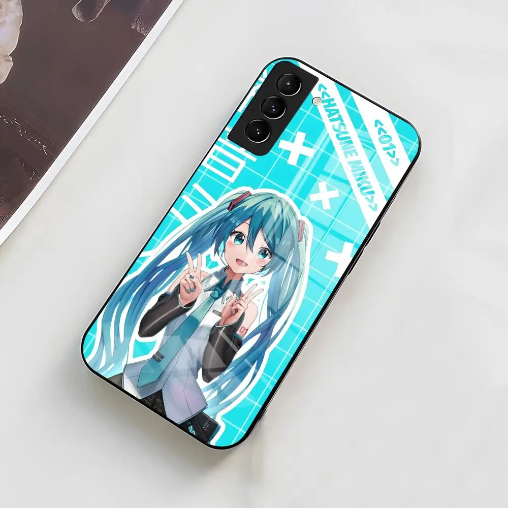 Hatsune Miku Black Glass Phone Case