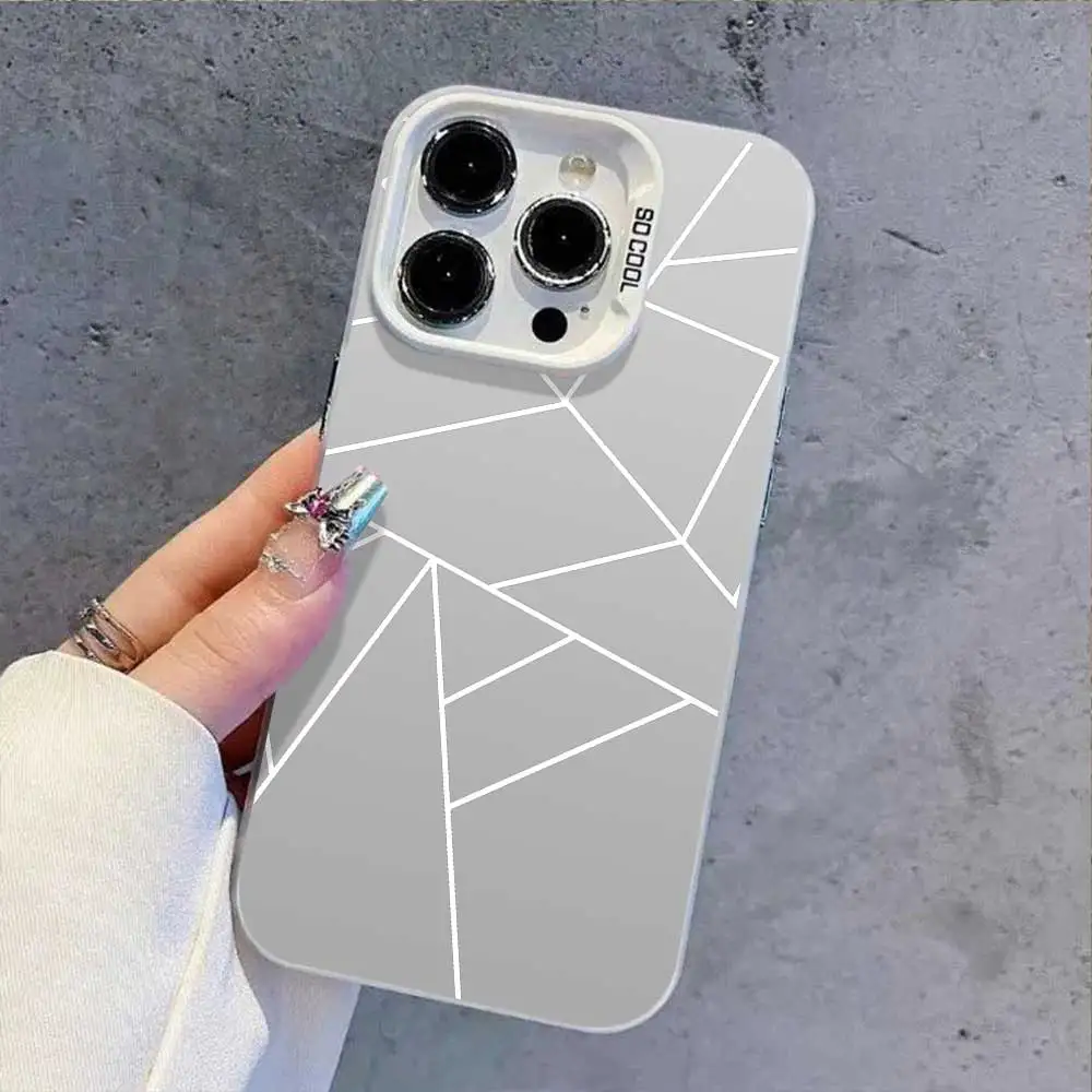 Silver IMD Protective Phone Case - Stylish and Durable Cover