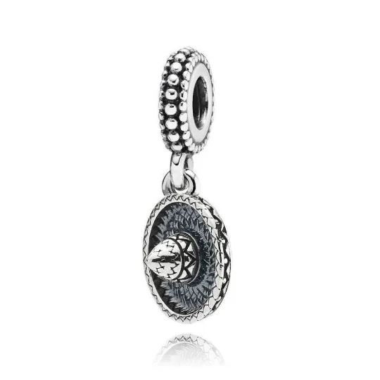 Authentic Fit Original Pan Charms Bracelets 925 Sterling Silver Pattern Mexican Hat Beads For Making Women Travel Jewelry 2022 5