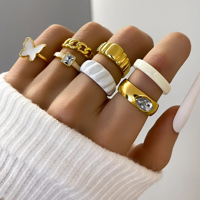 Diamond Ring Popular Exquisite Ring Simple Fashion Jewelry Popular  Accessories Rings Fashion Fun Rings for Women Colorful Stylish Rings for  Women Jewelry Teen Girls 12-14 Hexagon Rings Retro Rings - Walmart.com