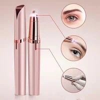 Women Eyebrow Trimmer USB Rechargeable Face Hair Remover Brow Razor Electric Eyebrow Trimmer LED Eyebrow Epilator