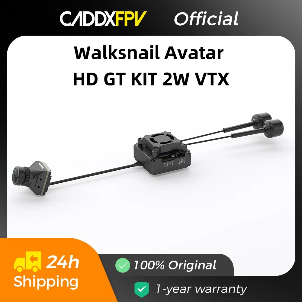 Caddxfpv Walksnail Avatar GT KIT Avatar HD Pro камера 1080P 160 ° FOV гироскопическая камера 1/1,8 дюйма, комплект передачи FPV Cam VTX 5,8G 2 Вт