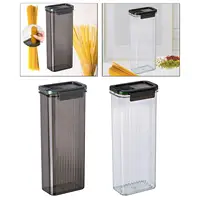 Airtight Removable Lid Pasta Storage Container Spaghetti Storage Container Storage Jar for Tea Sugar Beans Dry Food Cereals 2