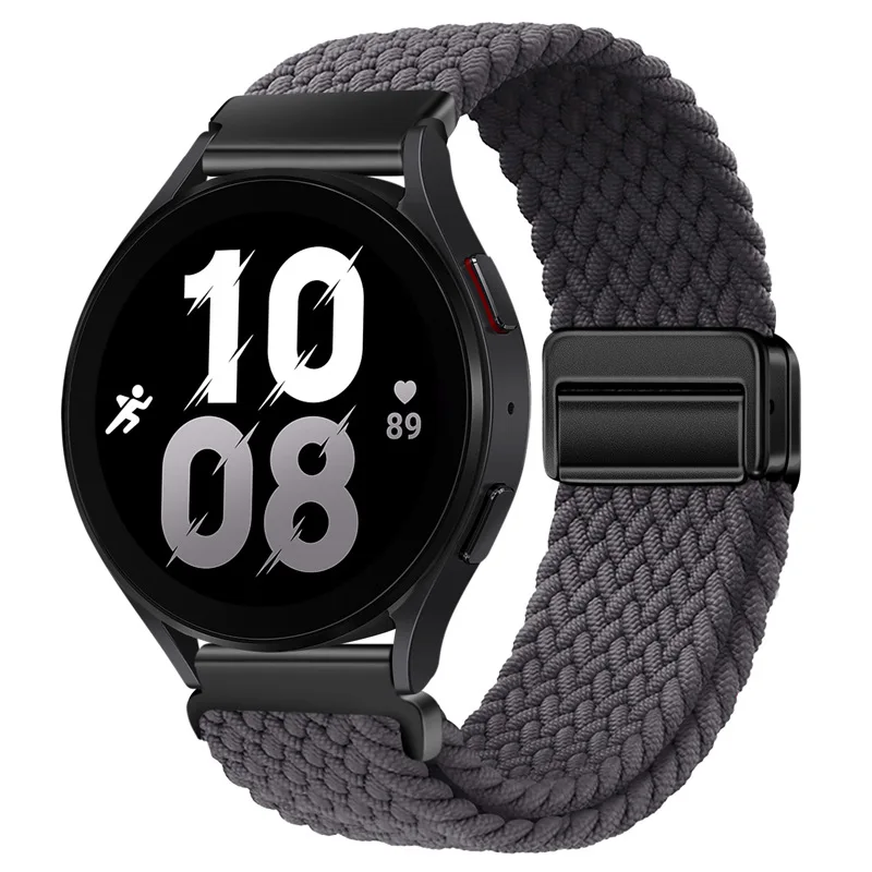 Adjustable Magnetic Buckle Nylon Strap with Metal Accents - Available in 22mm & 20mm Sizes