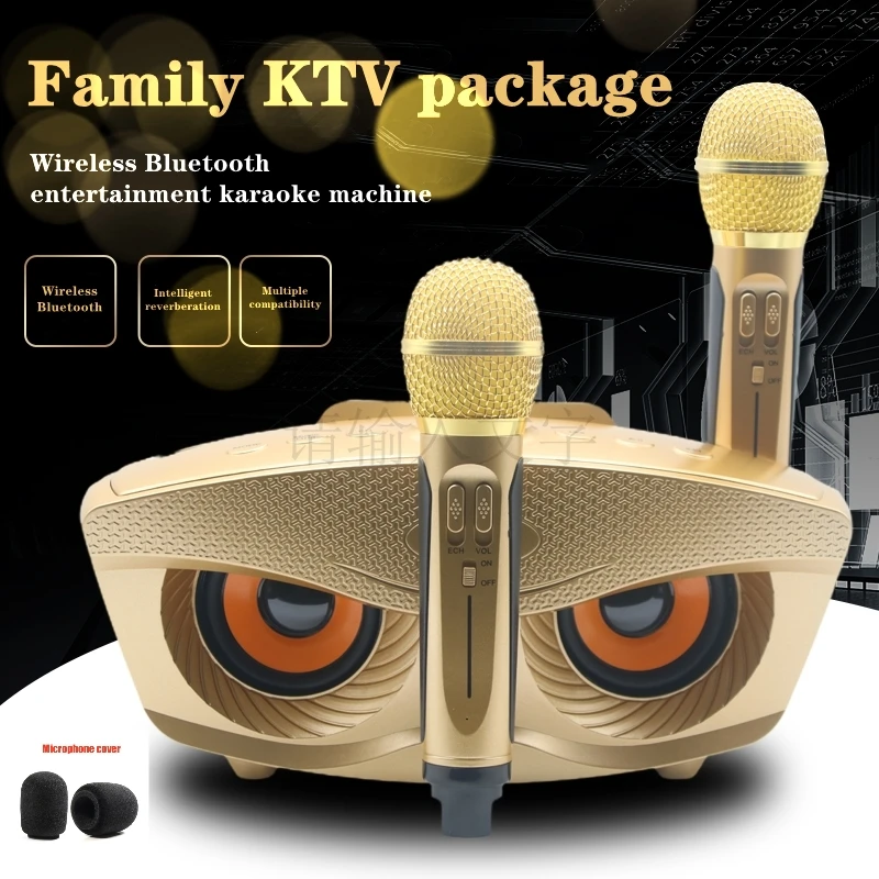 Máquina de Karaoke profesional SD306Plus, Altavoz Bluetooth inalámbrico con  micrófono Dual, sistema KTV para el hogar al aire libre, reproductor de  música portátil